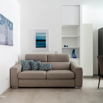 Progetto di redesign per un appartamento a Roma - living