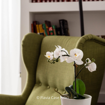 home staging di casa vacanze a Roma - living (dettaglio)