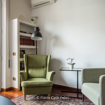 home staging di casa vacanze a Roma - living