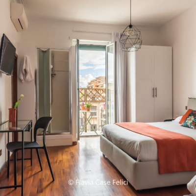 home staging di casa vacanze a Roma - camera